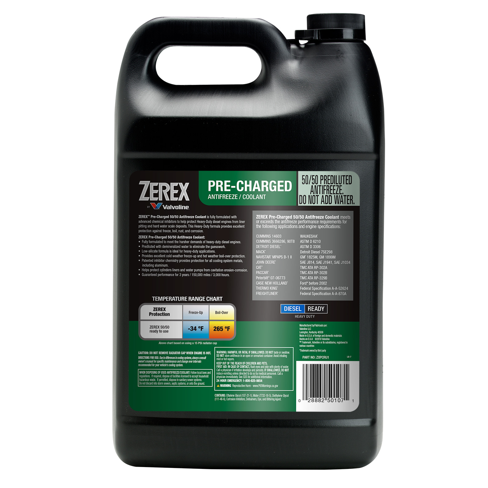 【Ake】 Zerex™ Heavy Duty Pre-Charged Green - Valvoline™ Global